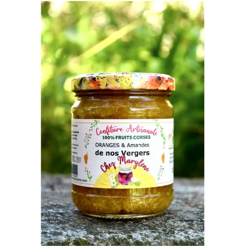 Confiture oranges aux amandes