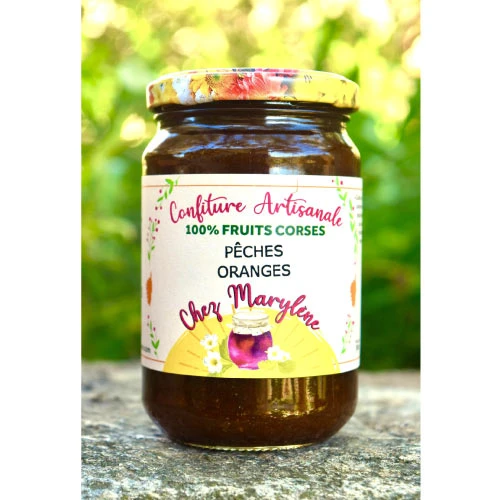 Confiture de pêches orange