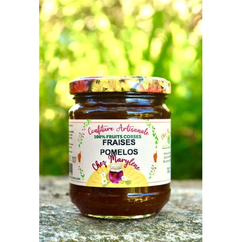 Confiture de fraises pomelos