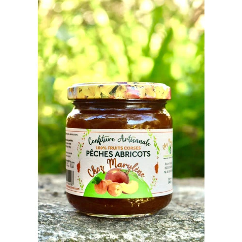 Confiture de pêches abricots
