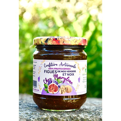 Confiture de figues aux noix