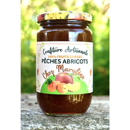 Confiture de pêches abricots