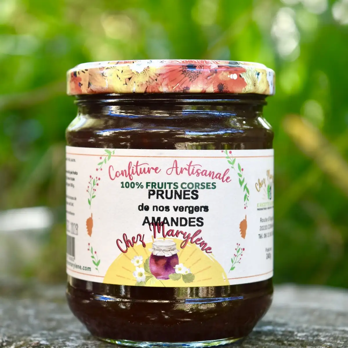 Confiture prune amandes